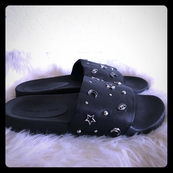 rebecca minkoff thunder slides